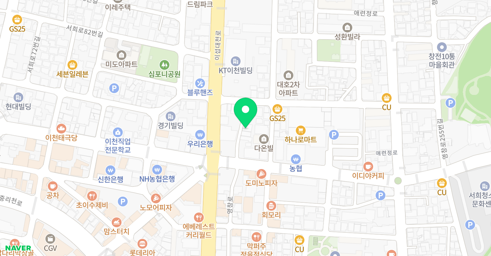 박미경 수학전문학원 위치