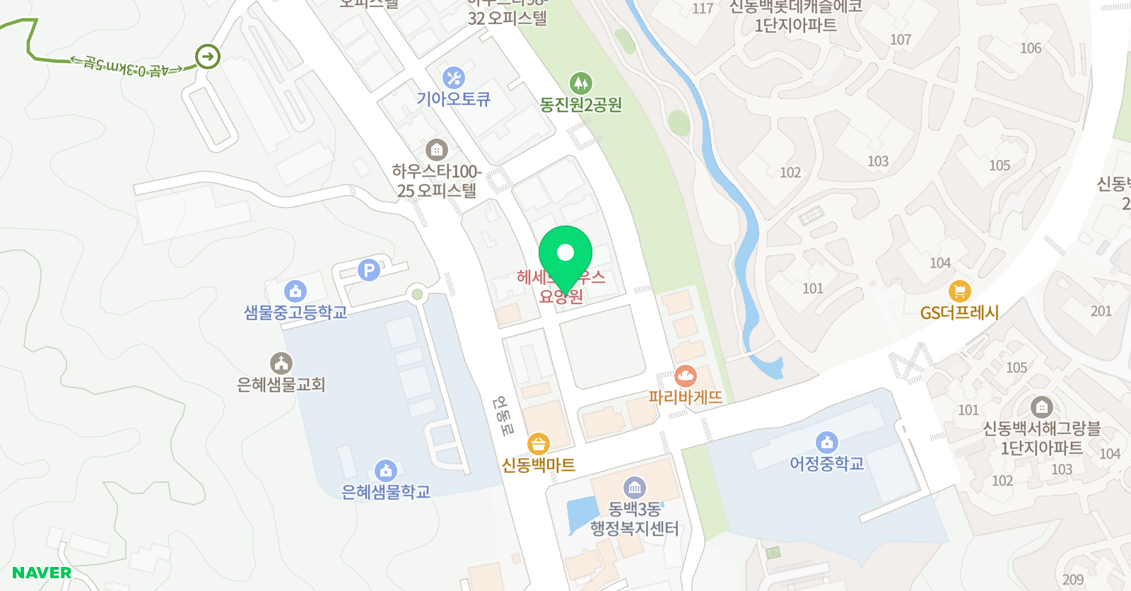 키즈엔리딩 영어학원 위치
