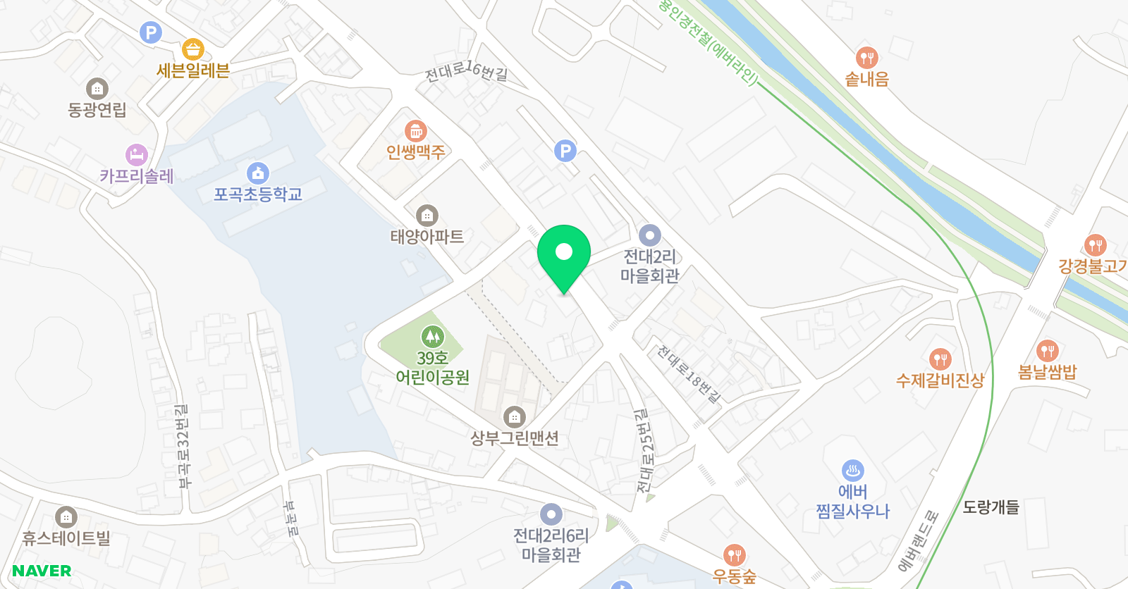 포곡마루 태권도장 위치