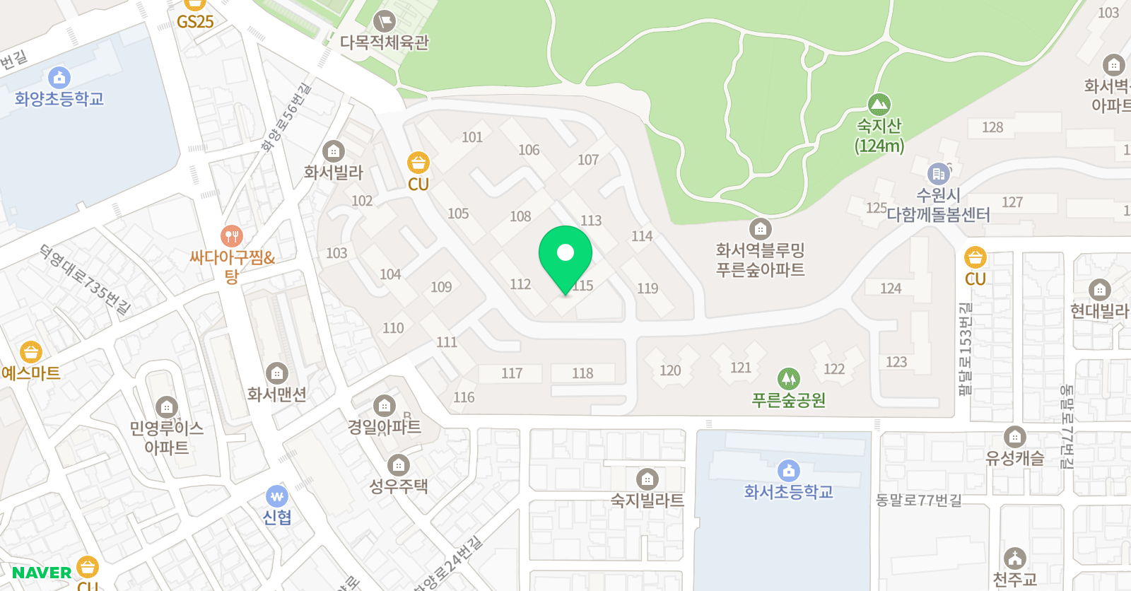 링키영어 화서 블루밍 푸른숲점 위치