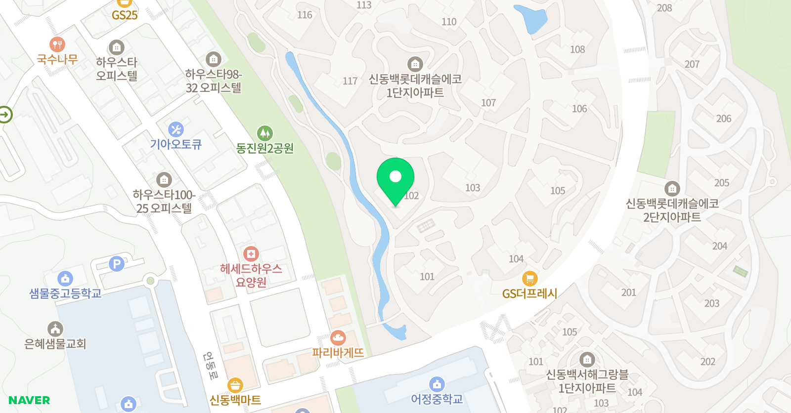ERC 영어독서클럽 용인신동백롯데캐슬점 위치