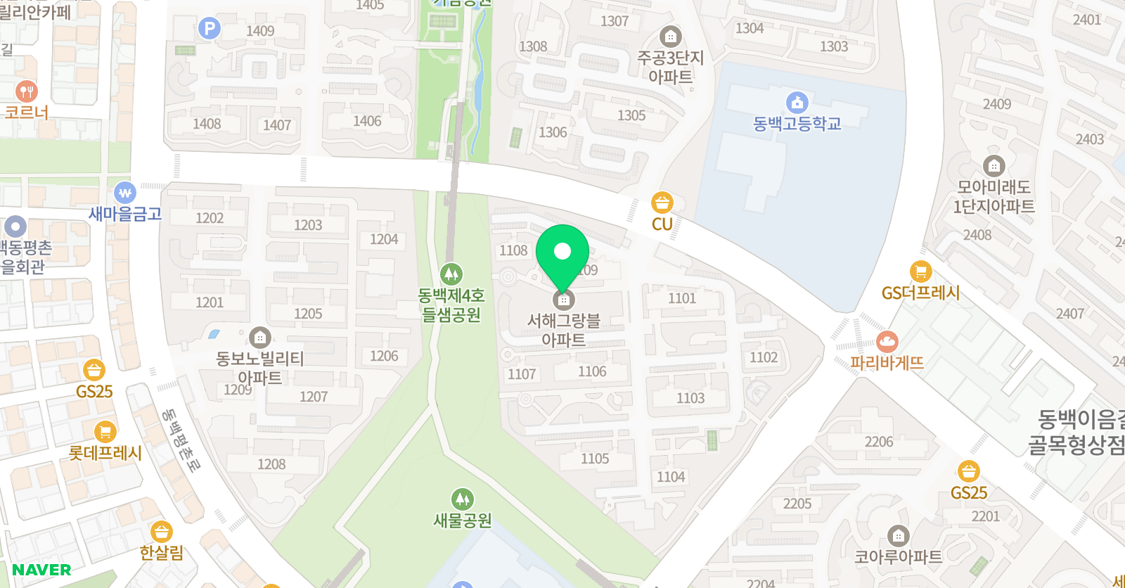 동백호수 키즈엔리딩 위치