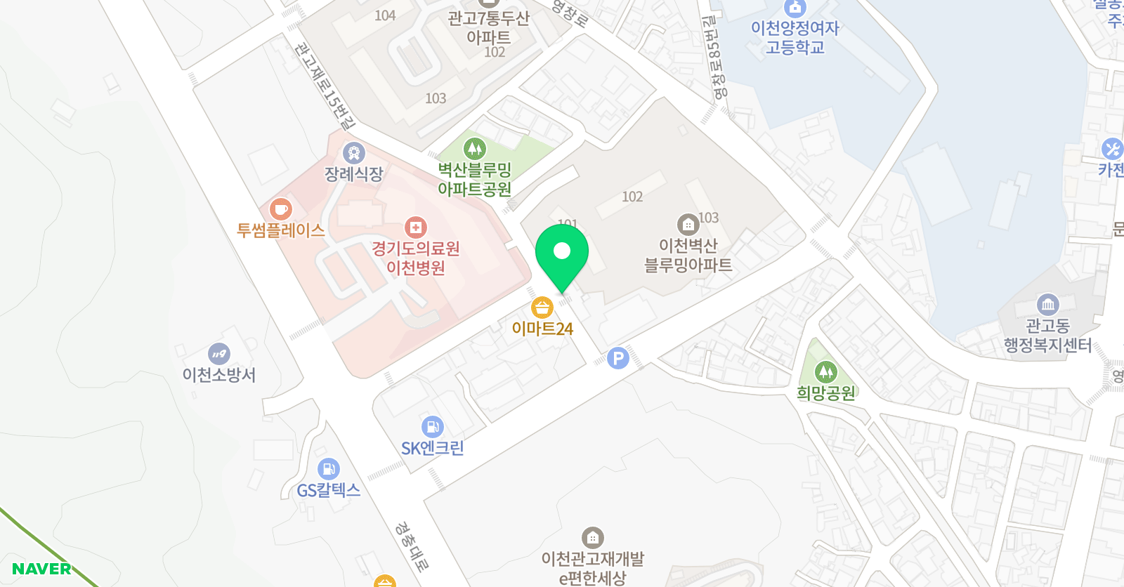 IBT킹버드 영어학원 이천교육센터 위치