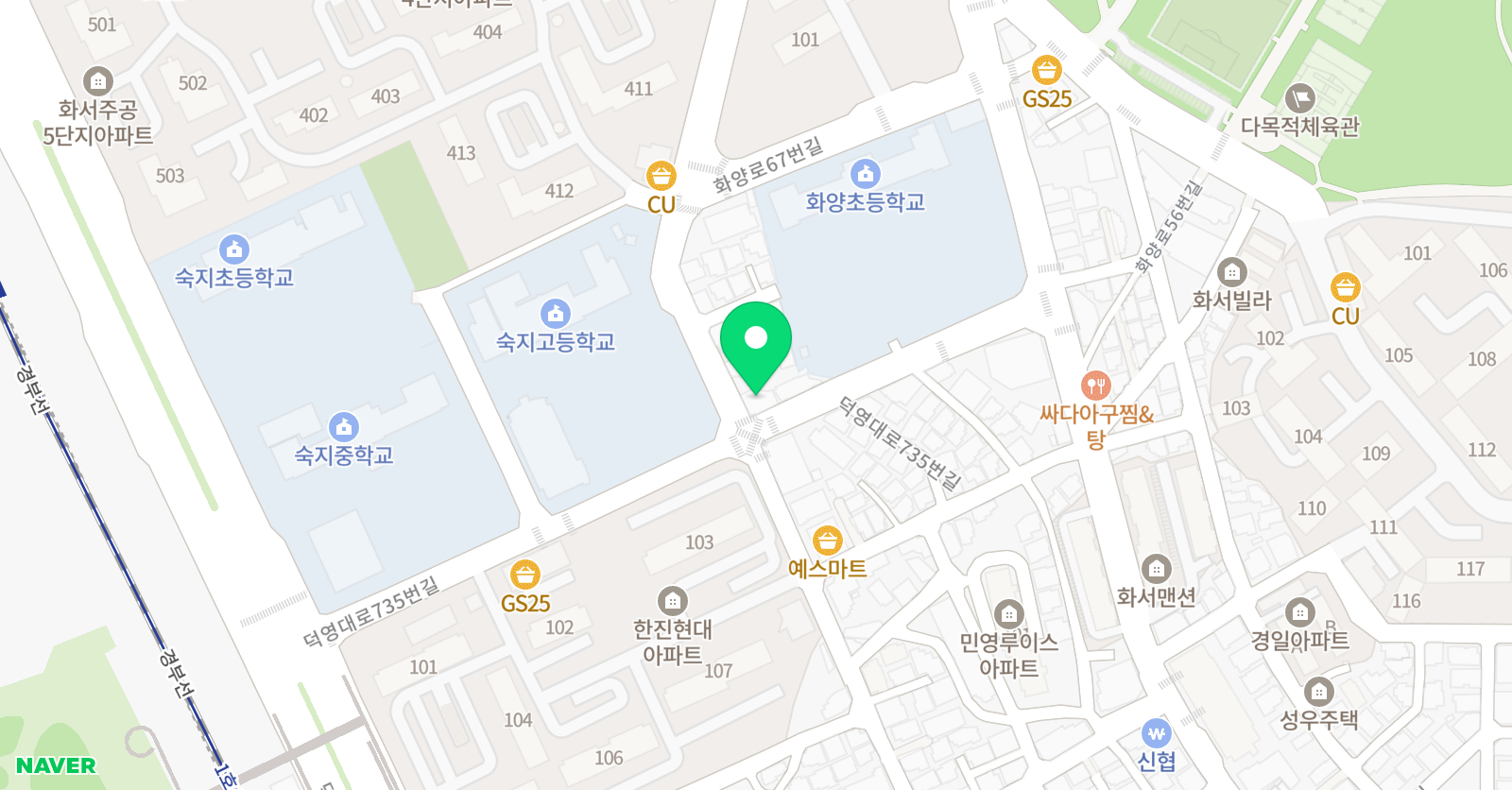 뮤엠 영어 화양점 위치