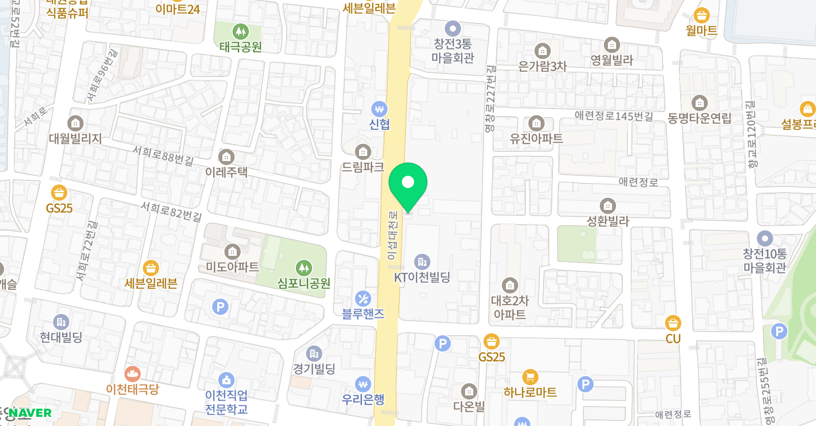 프라자아르떼 미술학원 위치