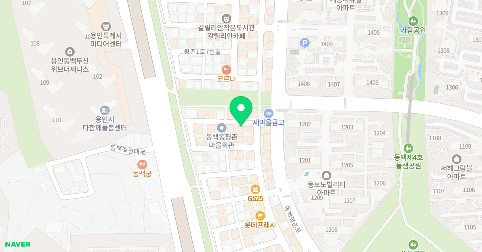 스파르타 체육관 동백점 위치
