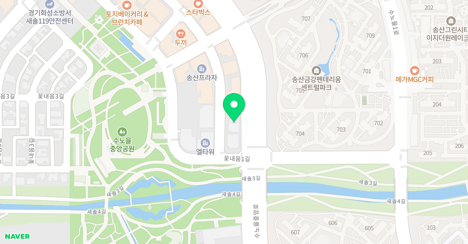 새솔 바둑학원 위치