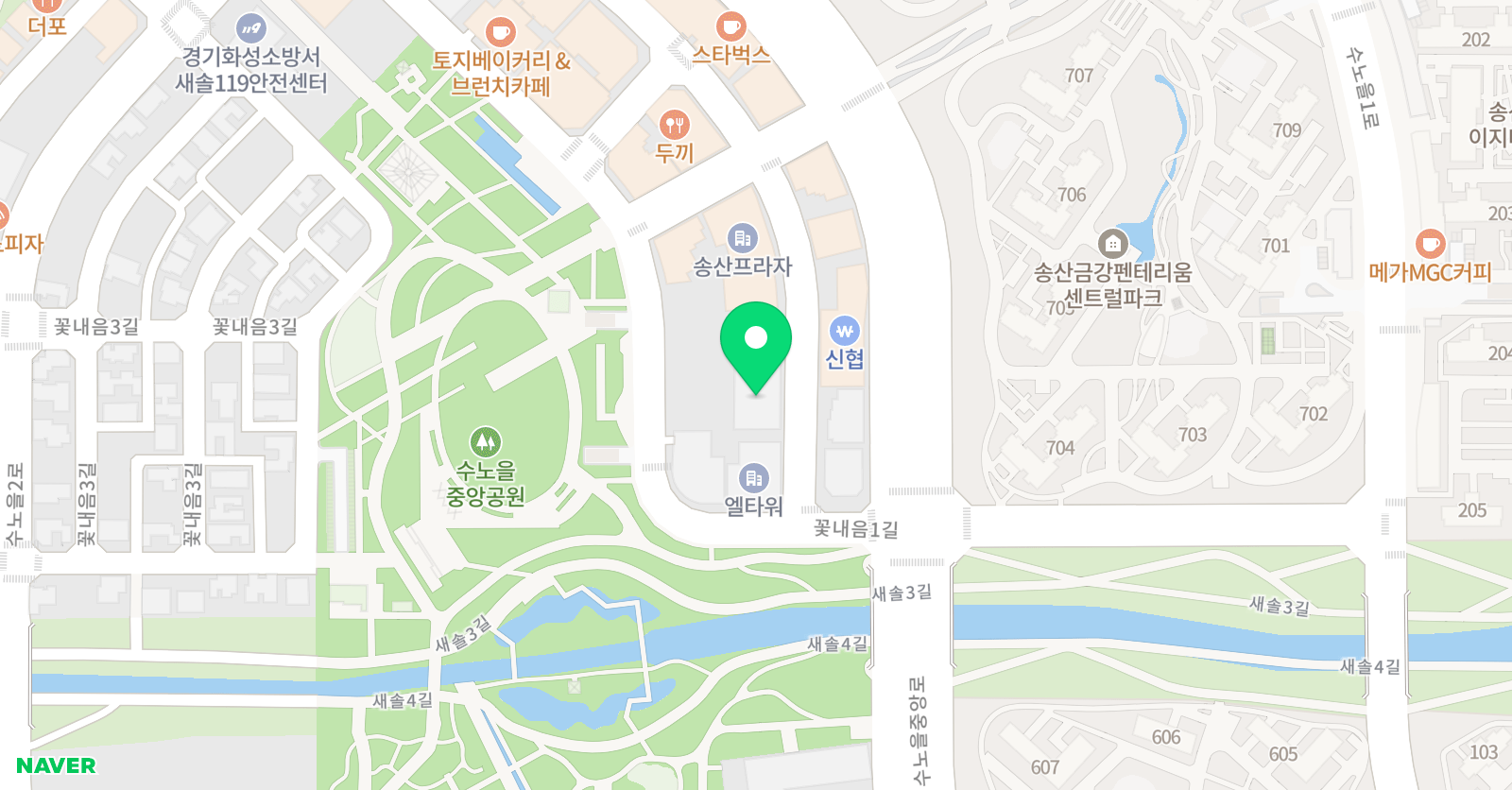 아이크미 화성송산교육센터 위치