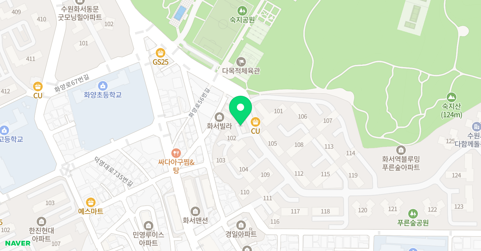 스마트해법 수학 수원화서역블루밍점 위치