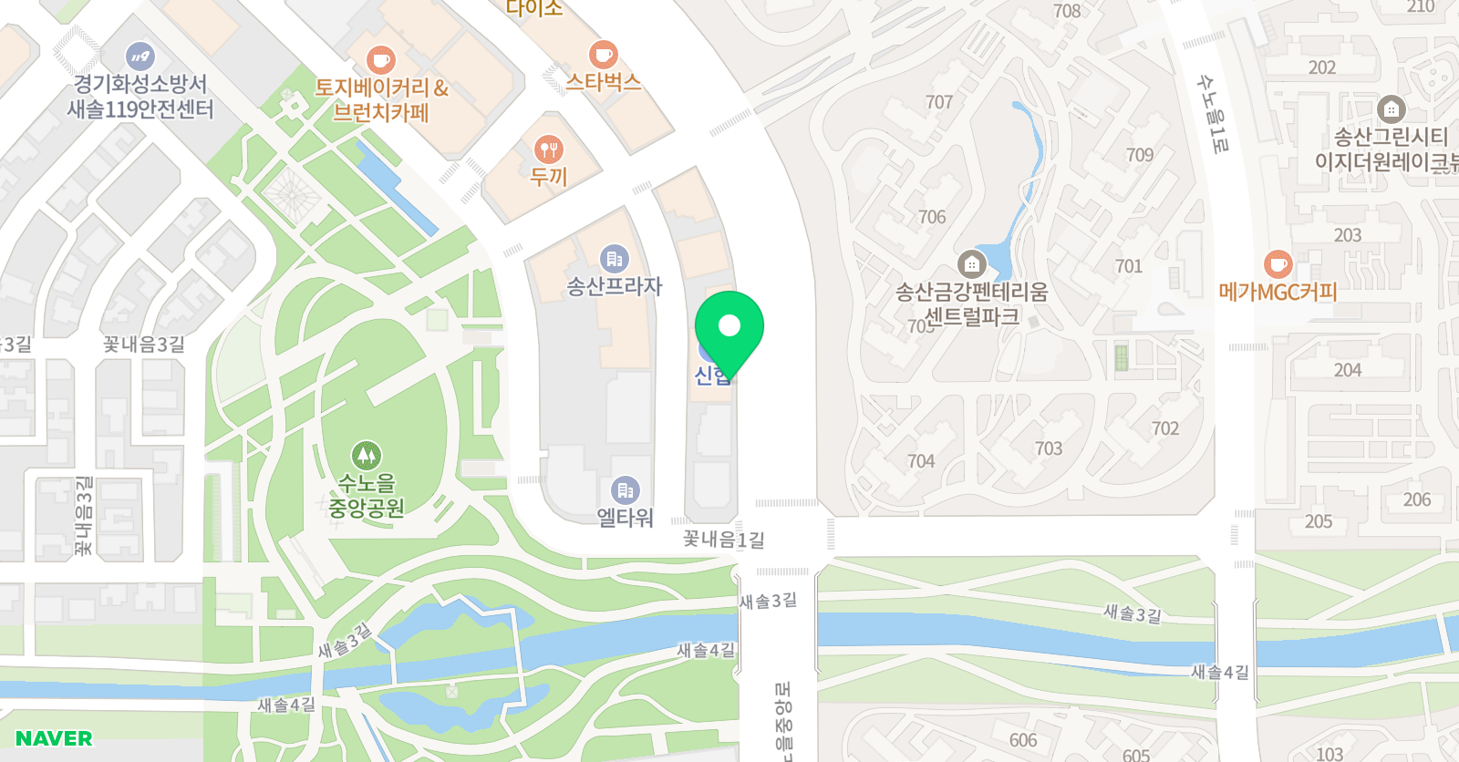 스마트해법 수학 해법영어 송산학원 위치