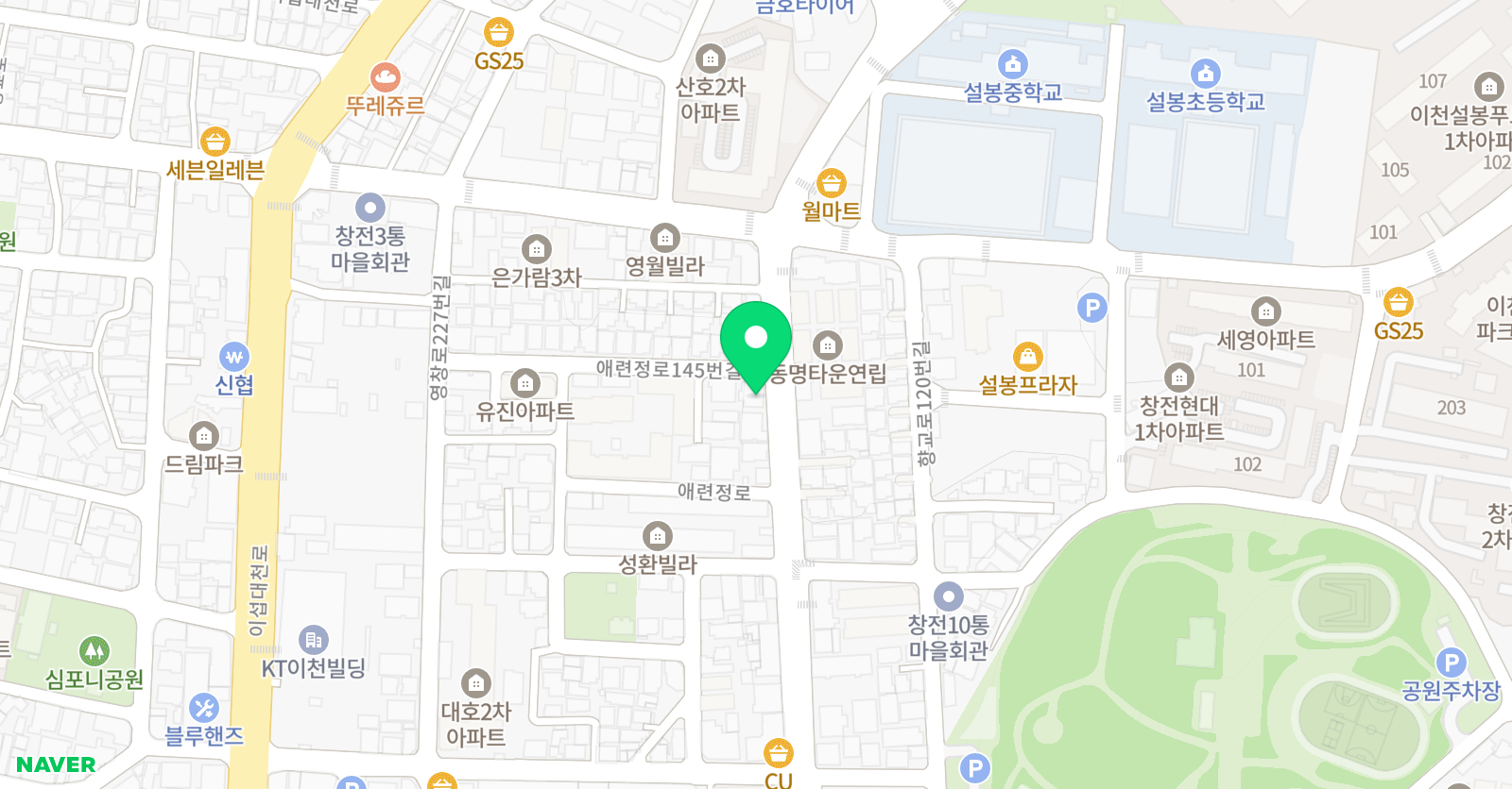 푸르넷 좋은학원 위치