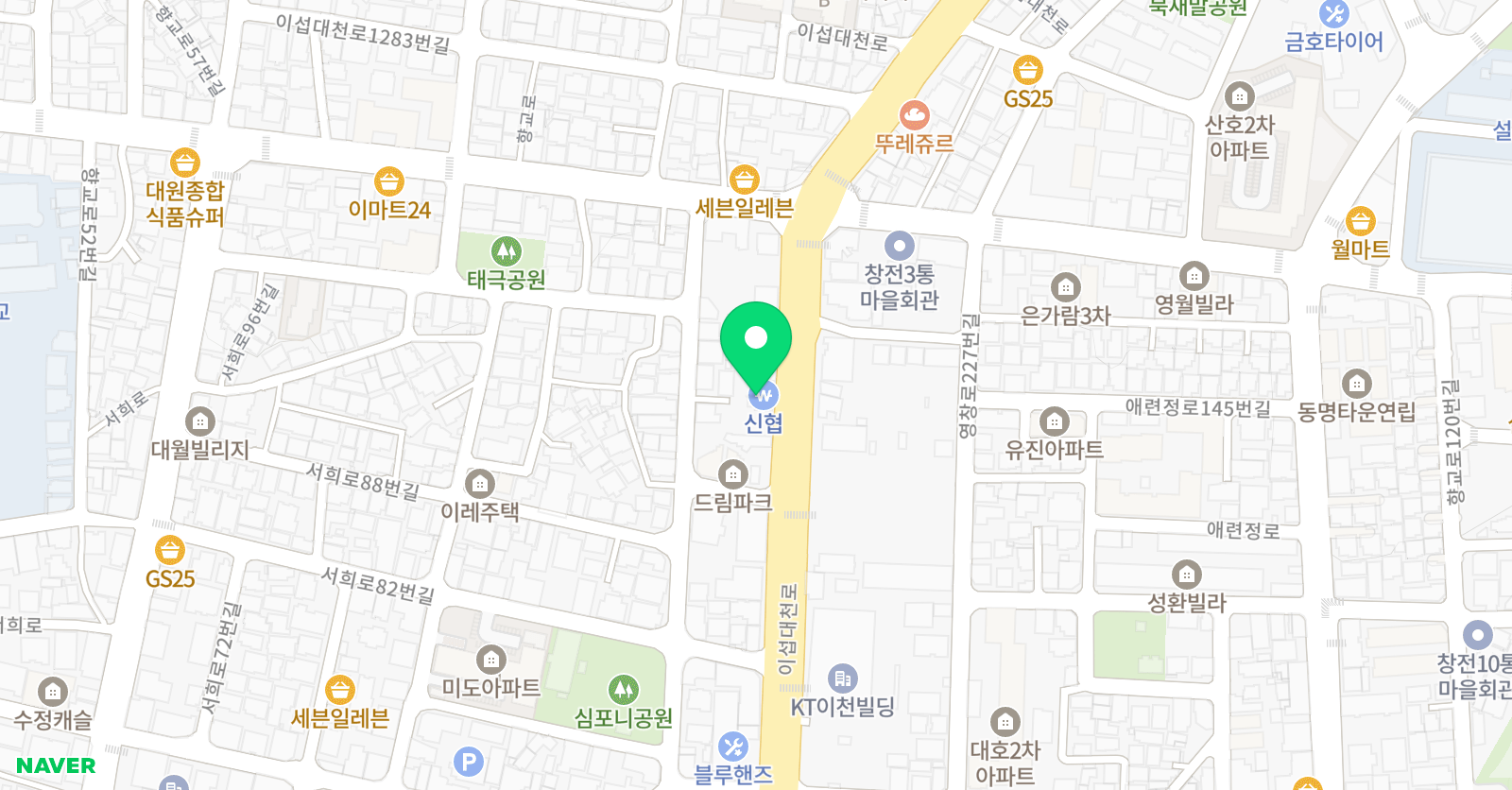 지 학국어전문학원 위치