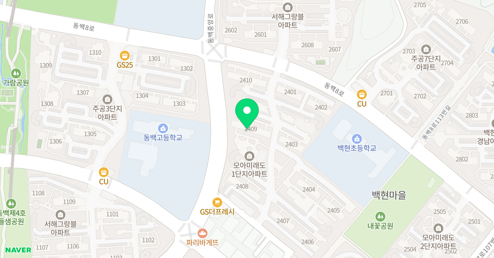한솔플라톤 독서토론논술 백현점 위치