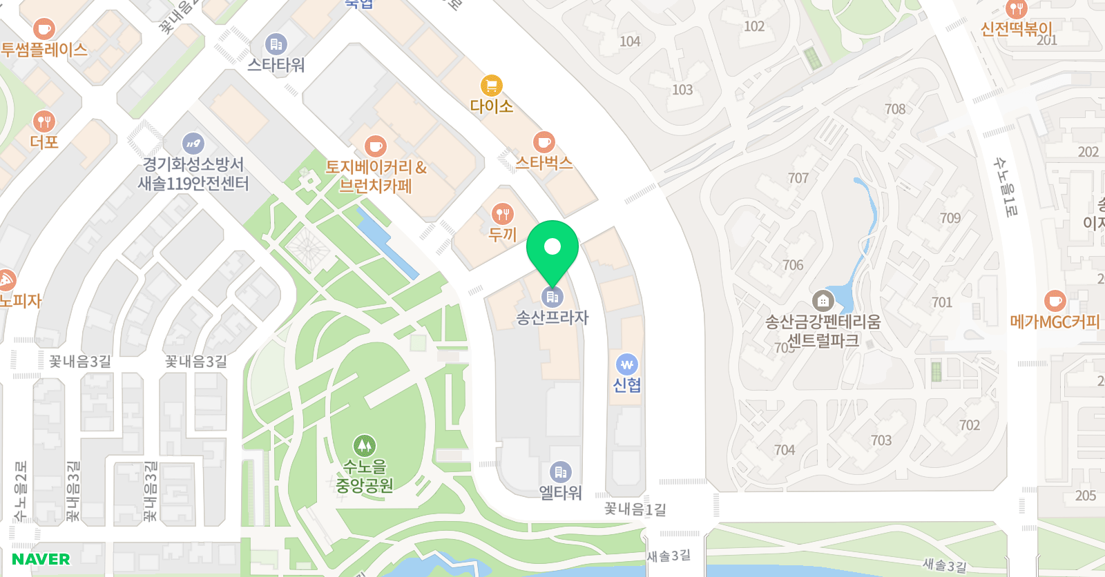업라이트 영어수학학원 위치