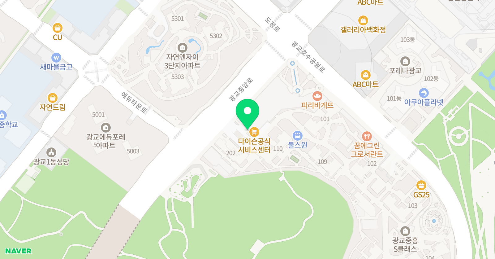 수학마루 수학학원 위치