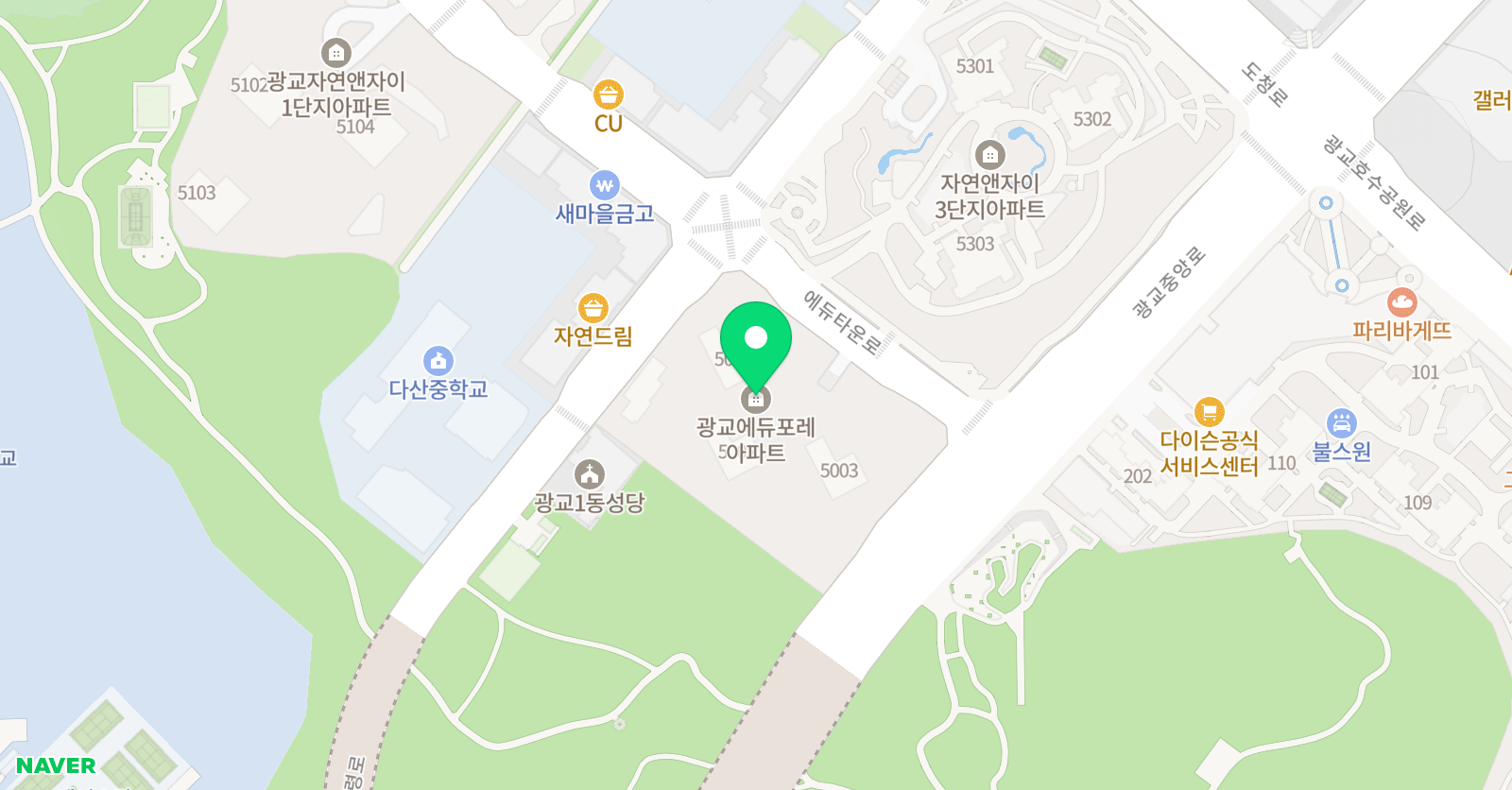 미래수 창의사고력수학 광교점 위치