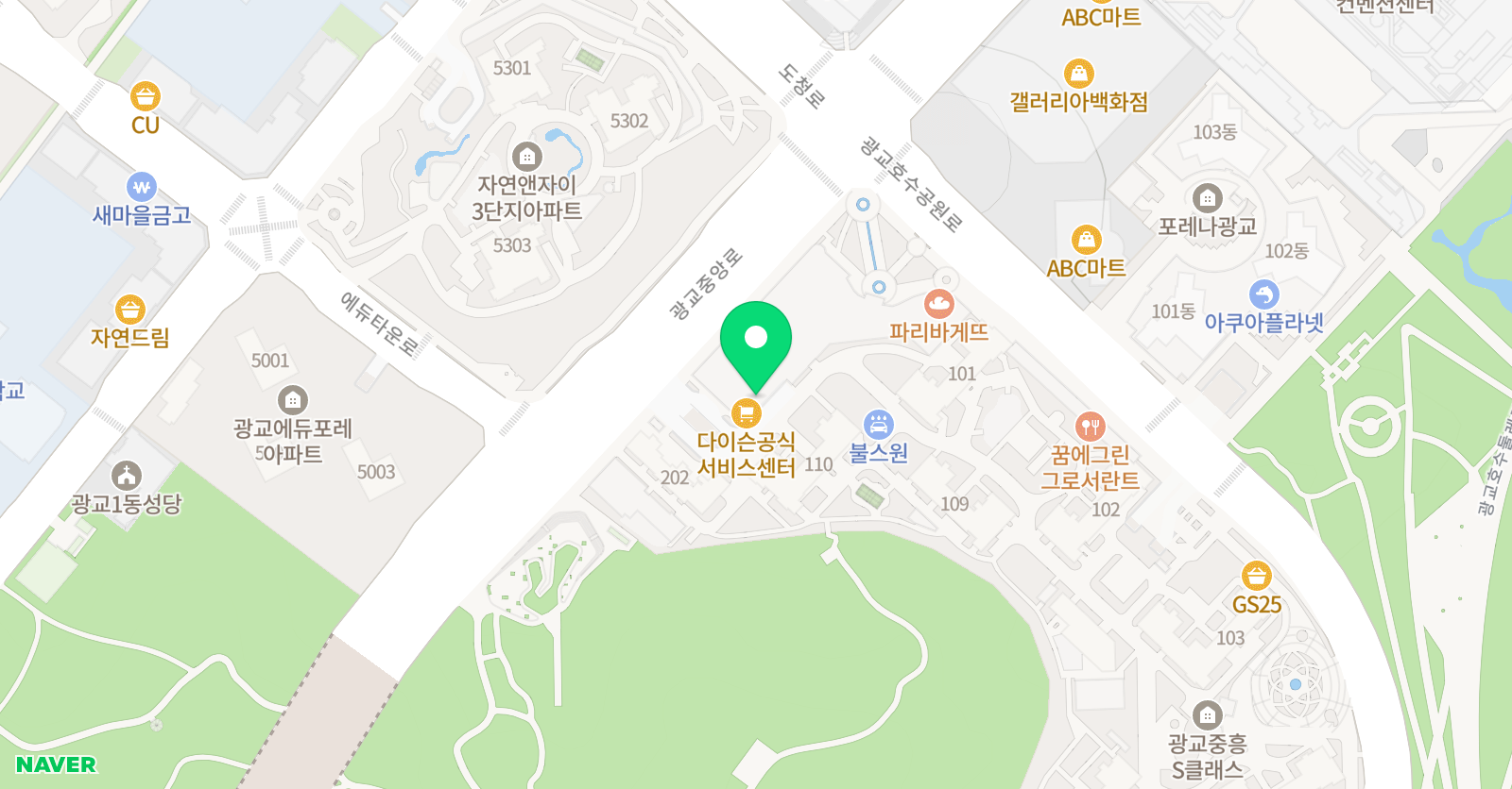 미랑 음악학원 광교 위치