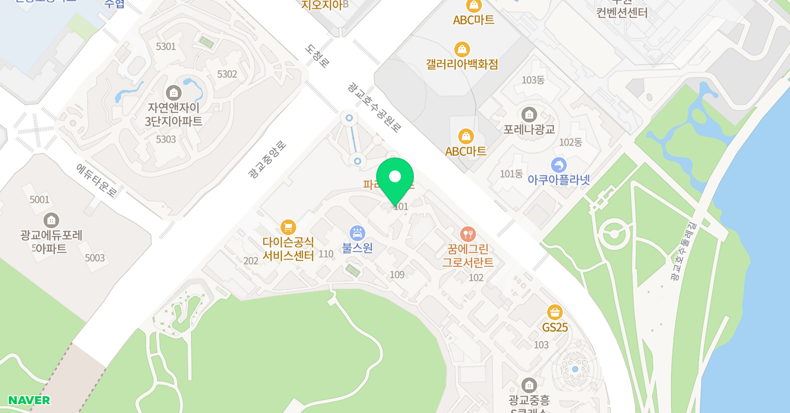 리드앤톡 영어도서관 수원원천센터 위치