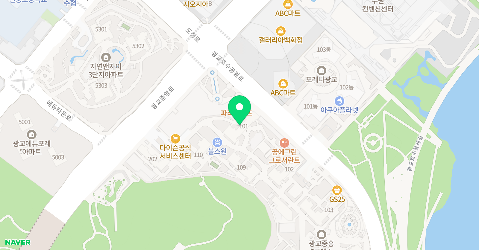 광교 플레이팩토수학 중흥점 위치
