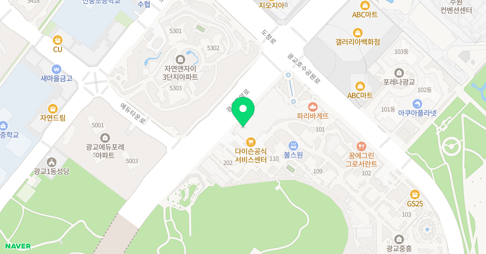 광교탑 수학 위치