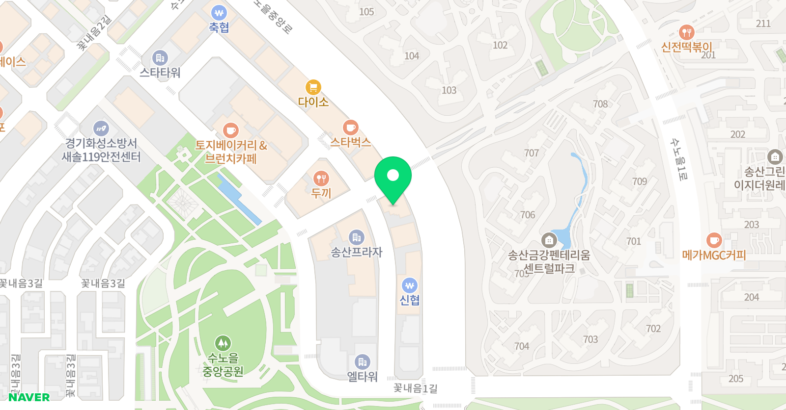 새 열린 음악학원 위치