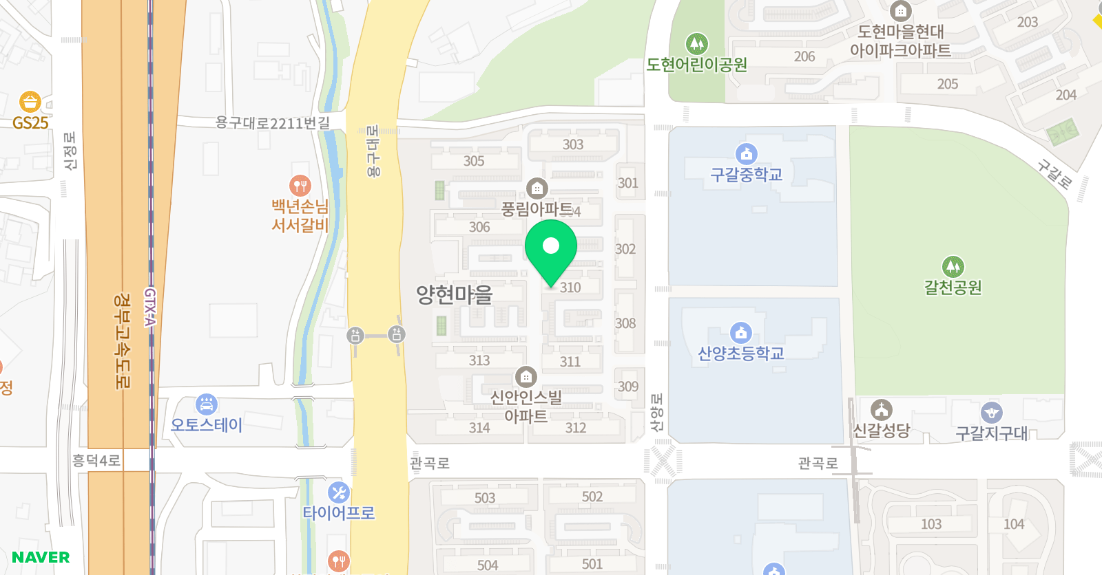 기탄사고력교실 기흥신안인스빌점 위치