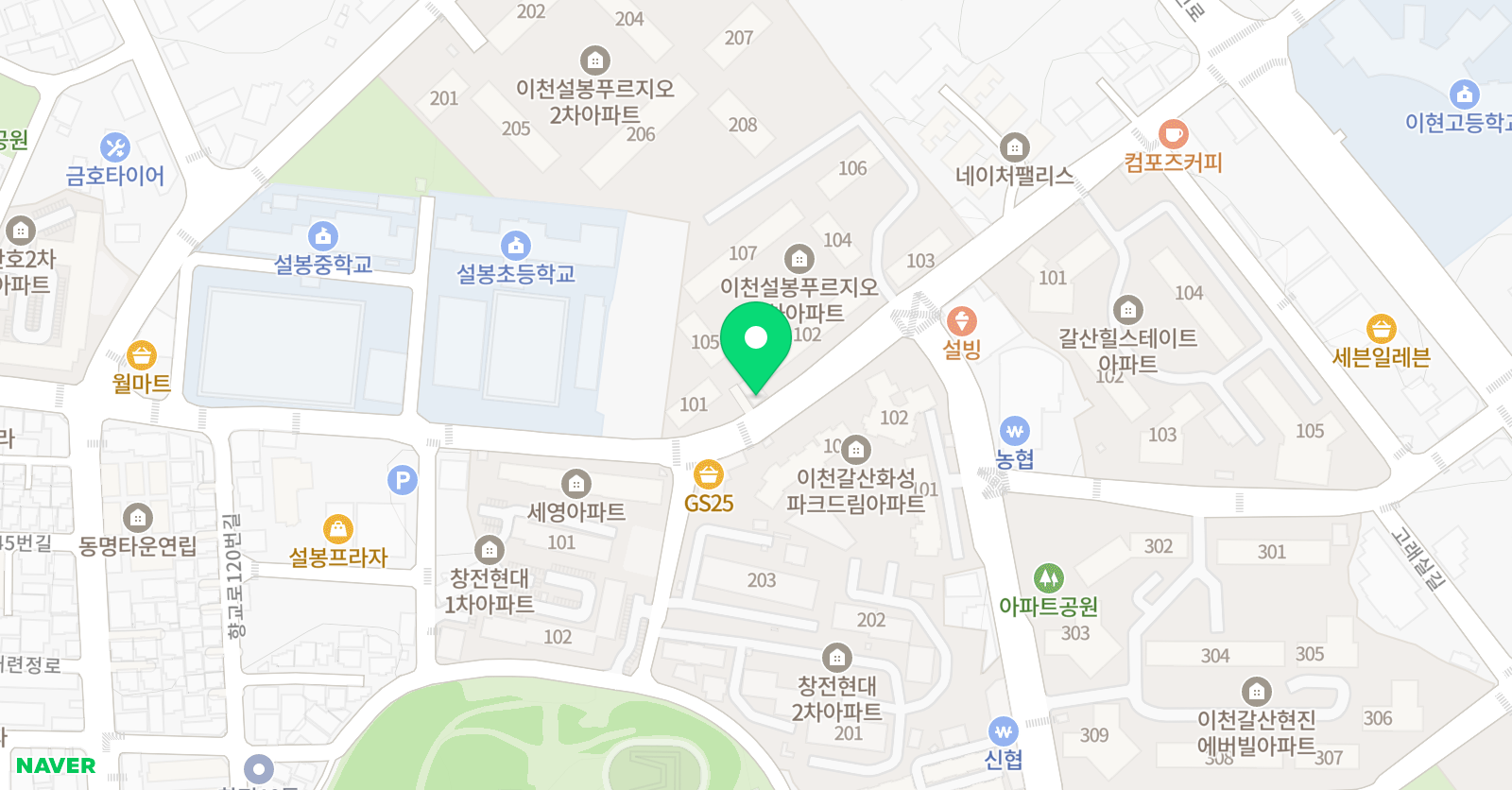 차 바이올린피아노음악학원 위치
