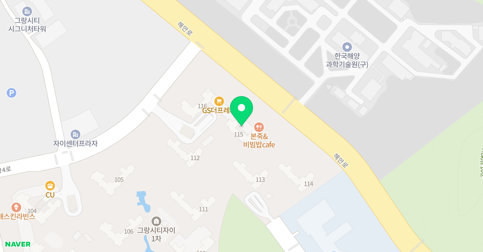 해솔K타이거즈 태권도 위치