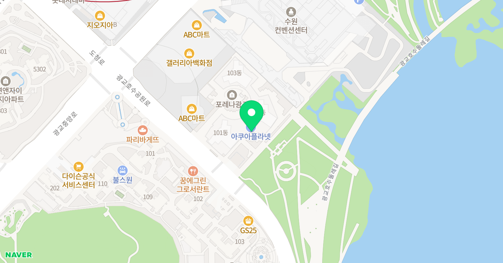 쥬트 광교 아뜰리에 위치