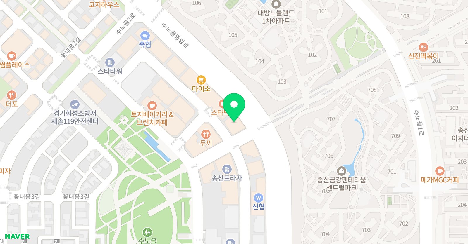리드인 수노을직영점 위치