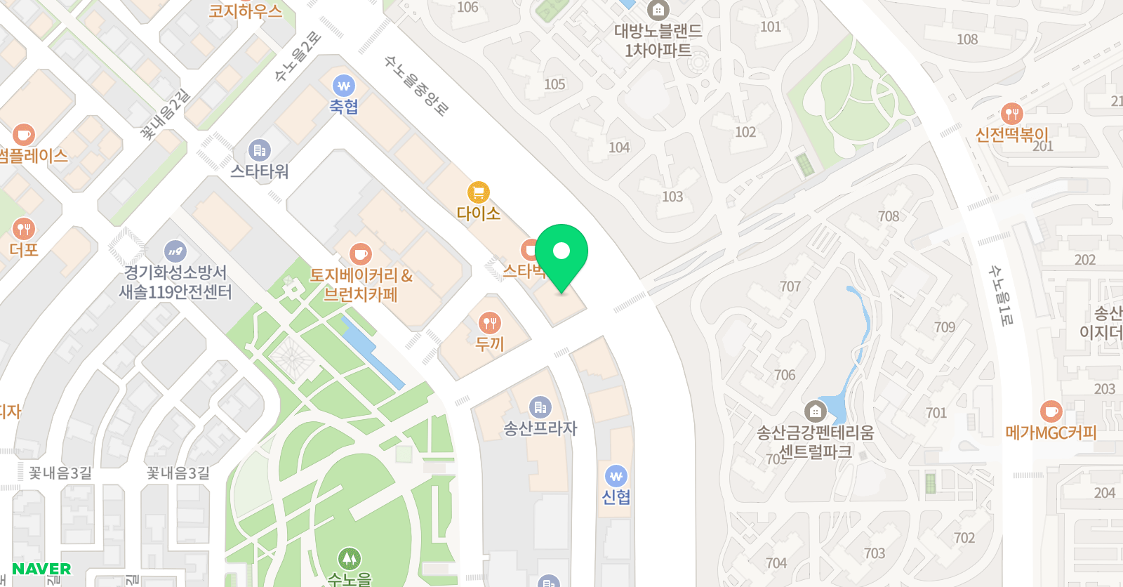 오늘 영수학원 위치