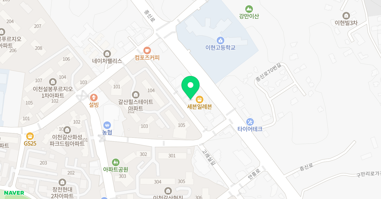 상상 국어학원 위치
