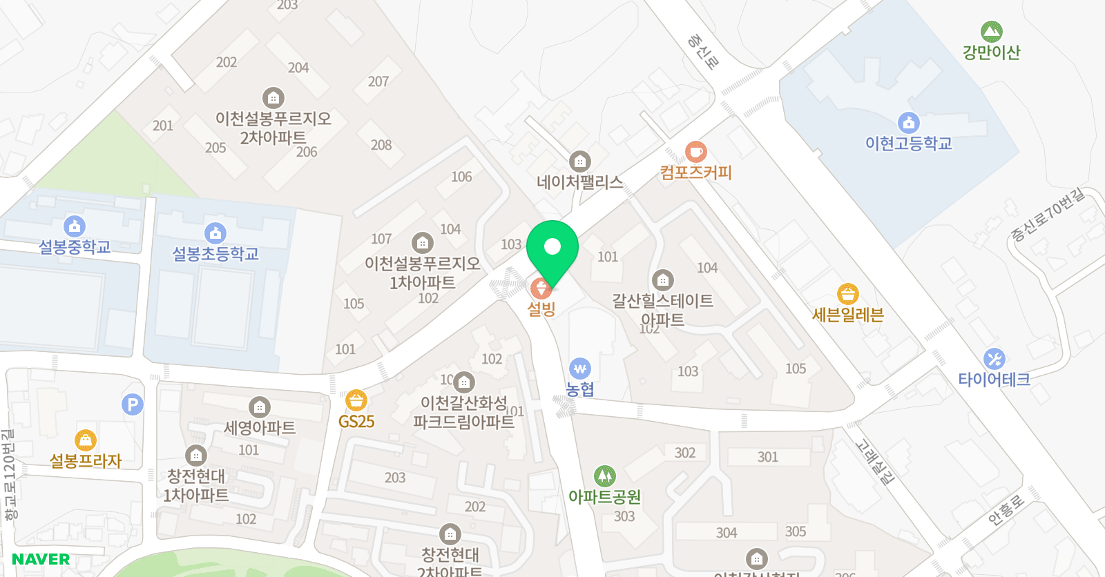 안암 수학학원 위치