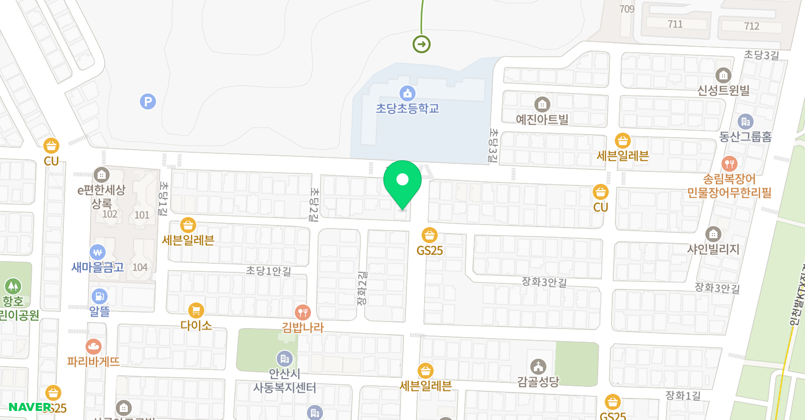 예쁜소리엘 음악학원 위치