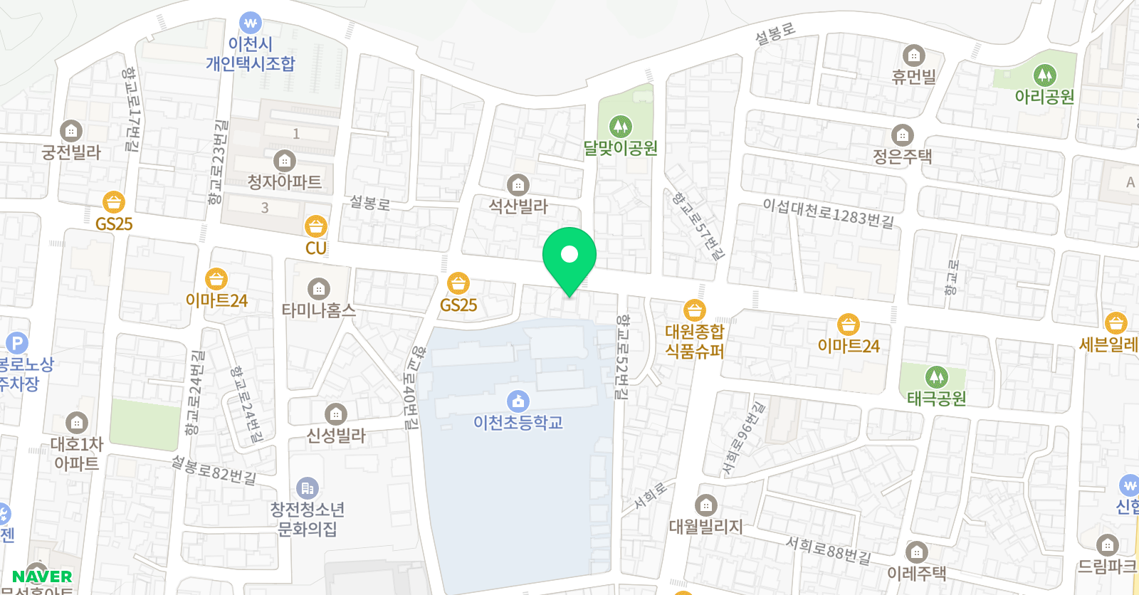 정우 학원 위치