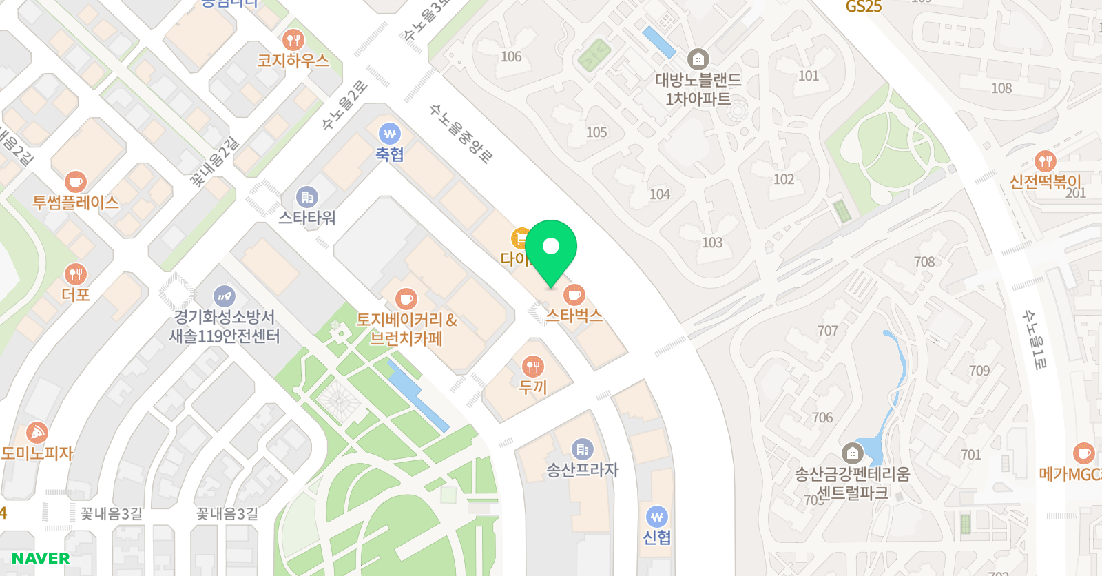 리프음악학원  위치
