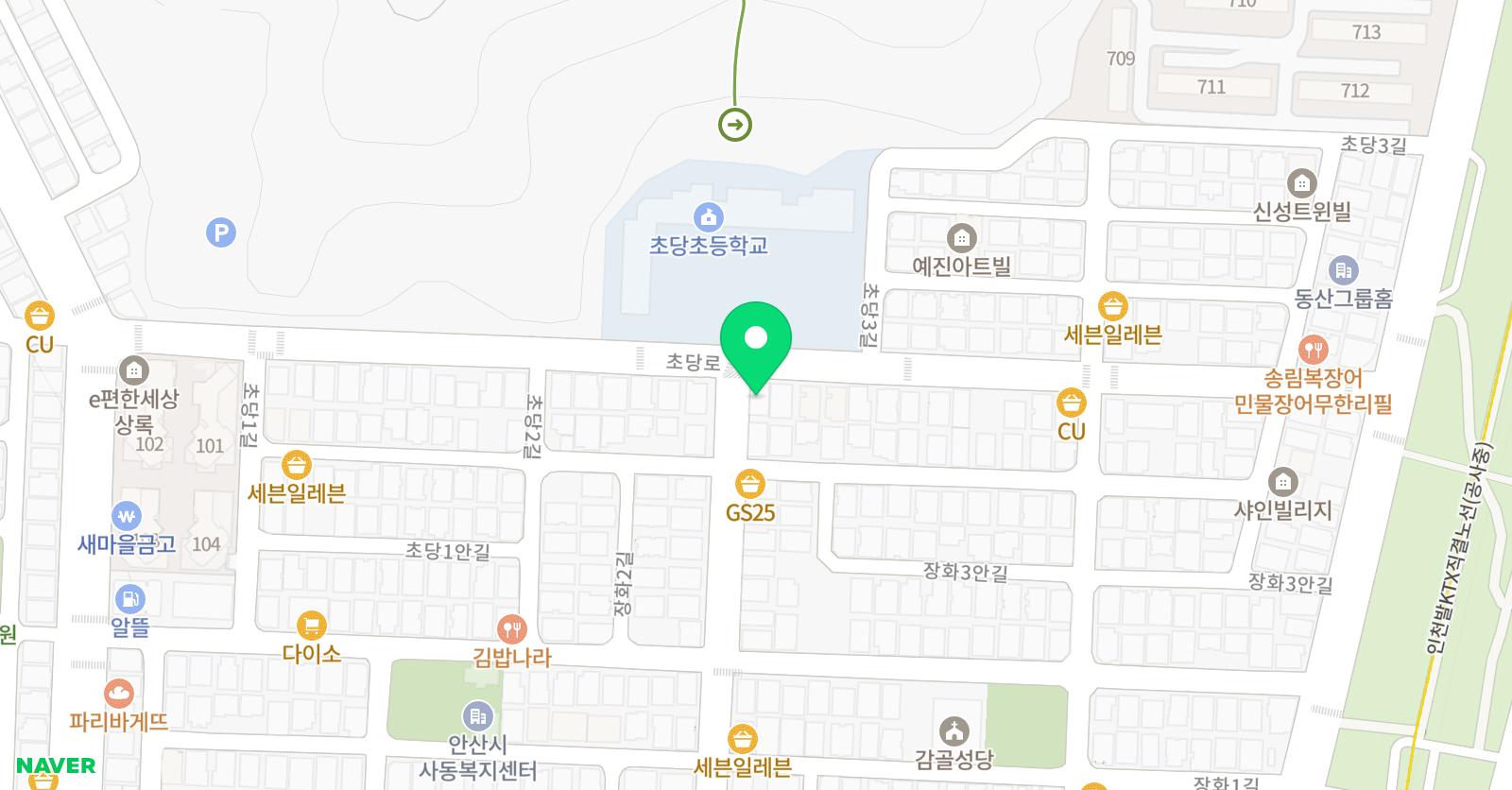 초당 수학 위치