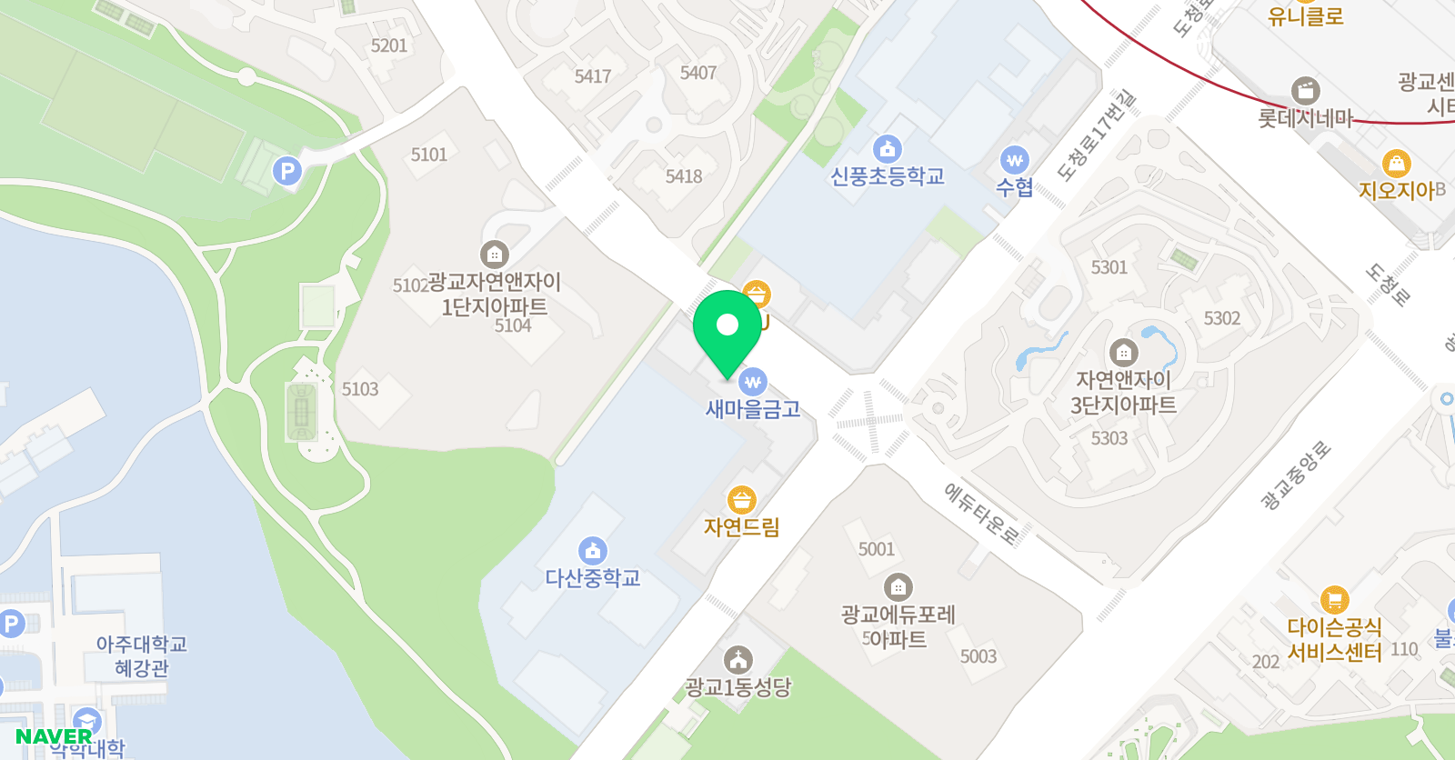 시작과완성 수학학원 위치