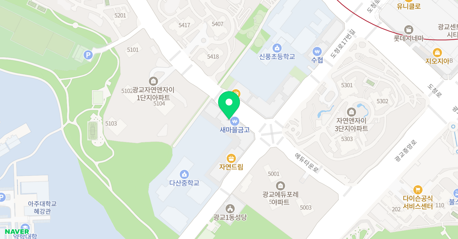 퍼펙트점프 음악줄넘기 광교센터 위치