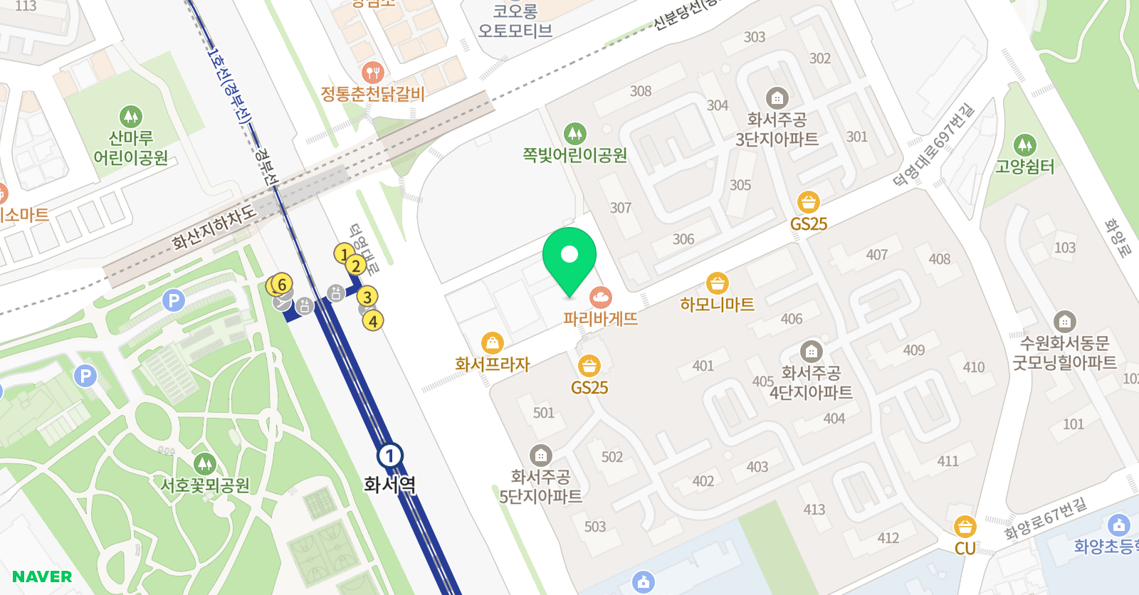 민샘수학학원 위치