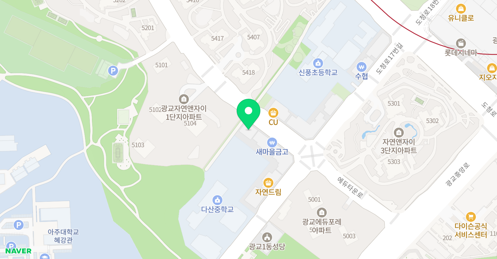 광교 쎈수학학원 위치