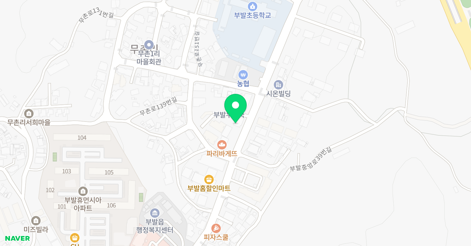 스마트해법 영어 부발교실 위치