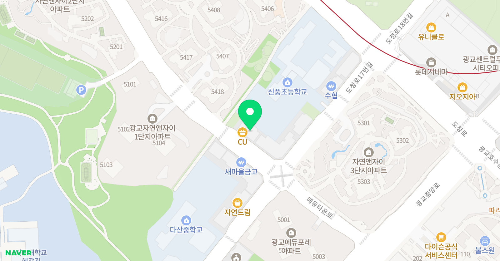 알티오라 광교점 위치