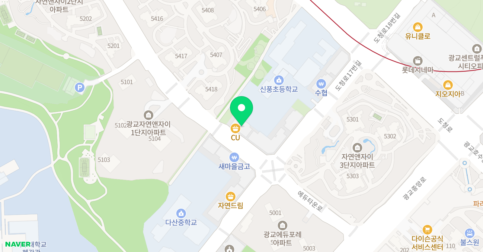 원프로교육학원 위치