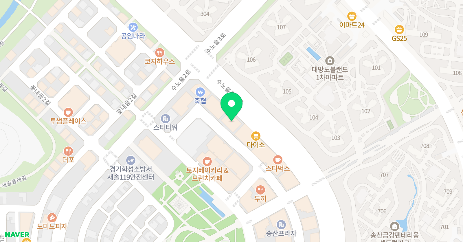 링키영어&ALL탄탄 새솔점 위치