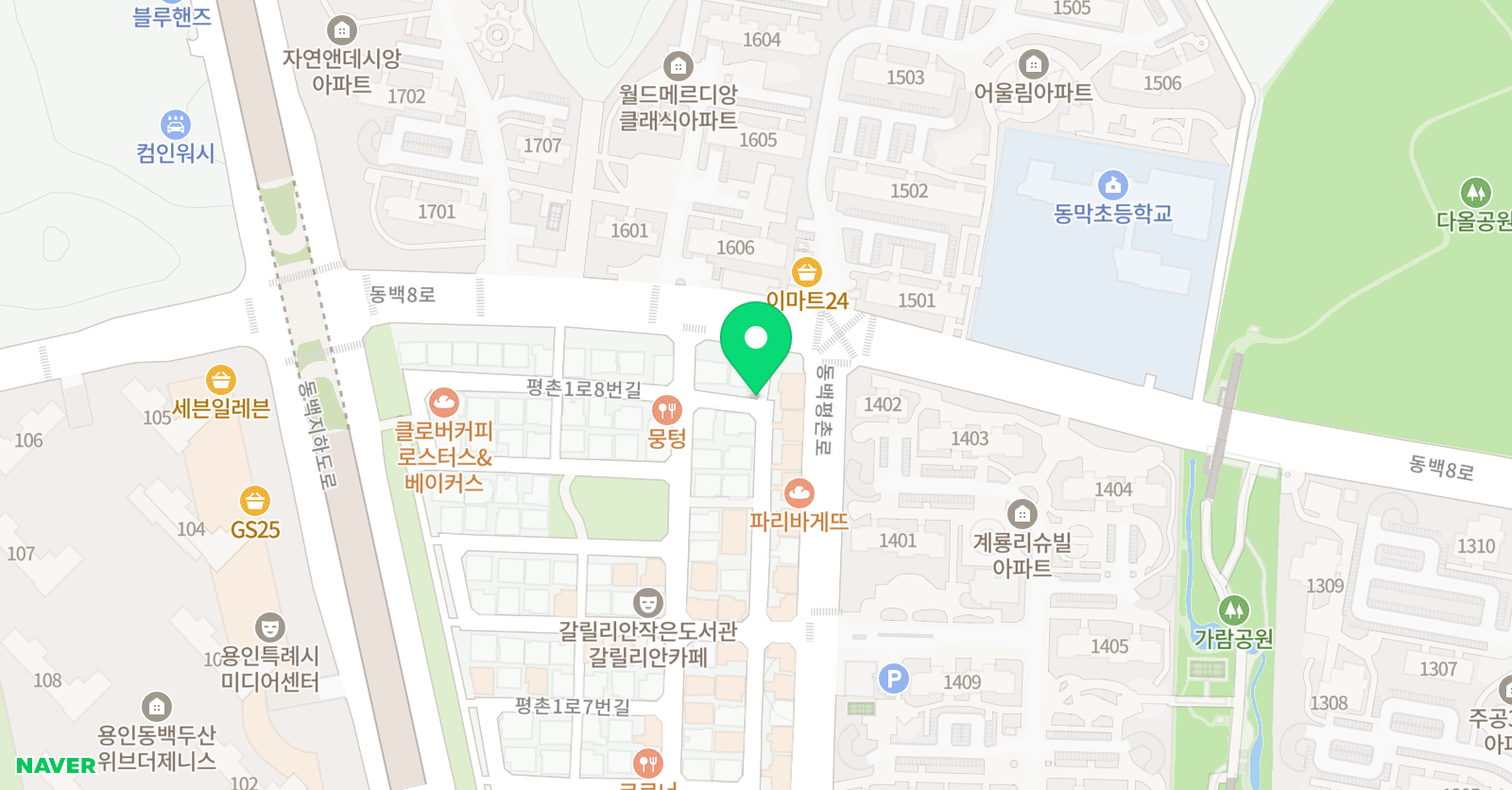 감성 음악학원 위치