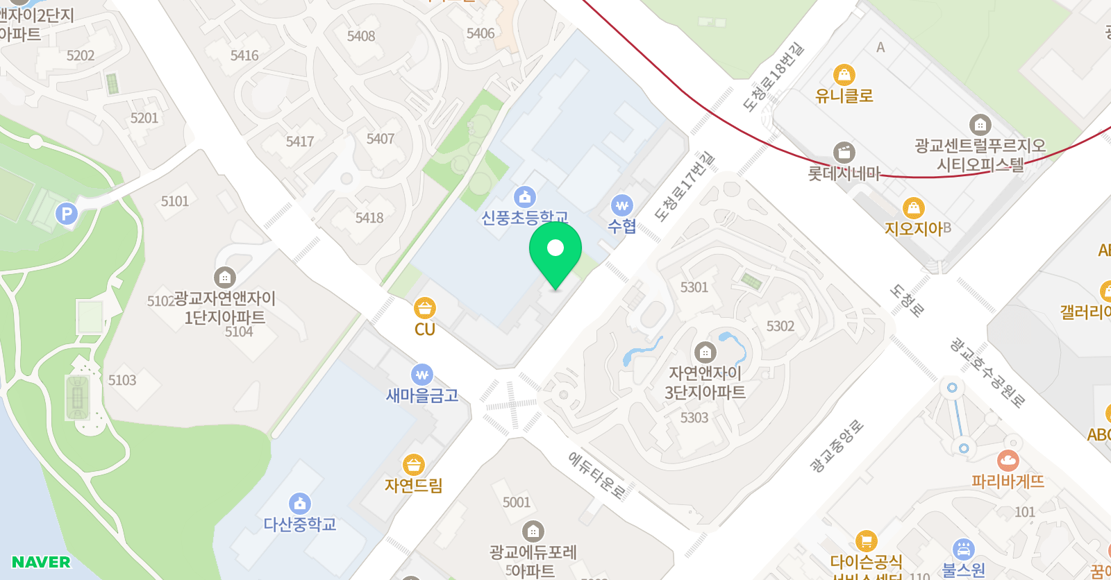 눈높이러닝센터 신풍학원 위치