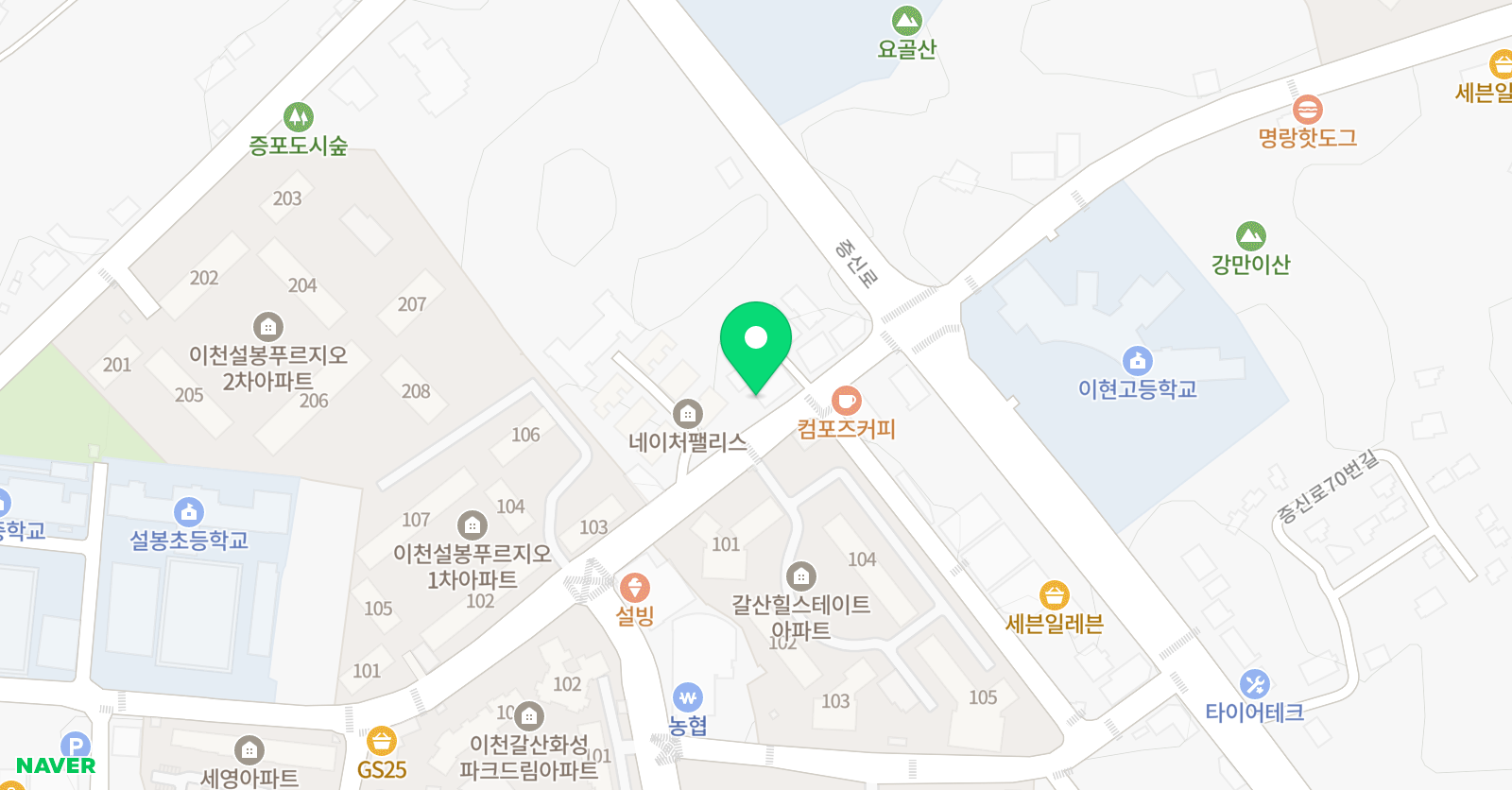 글림 영어학원 위치