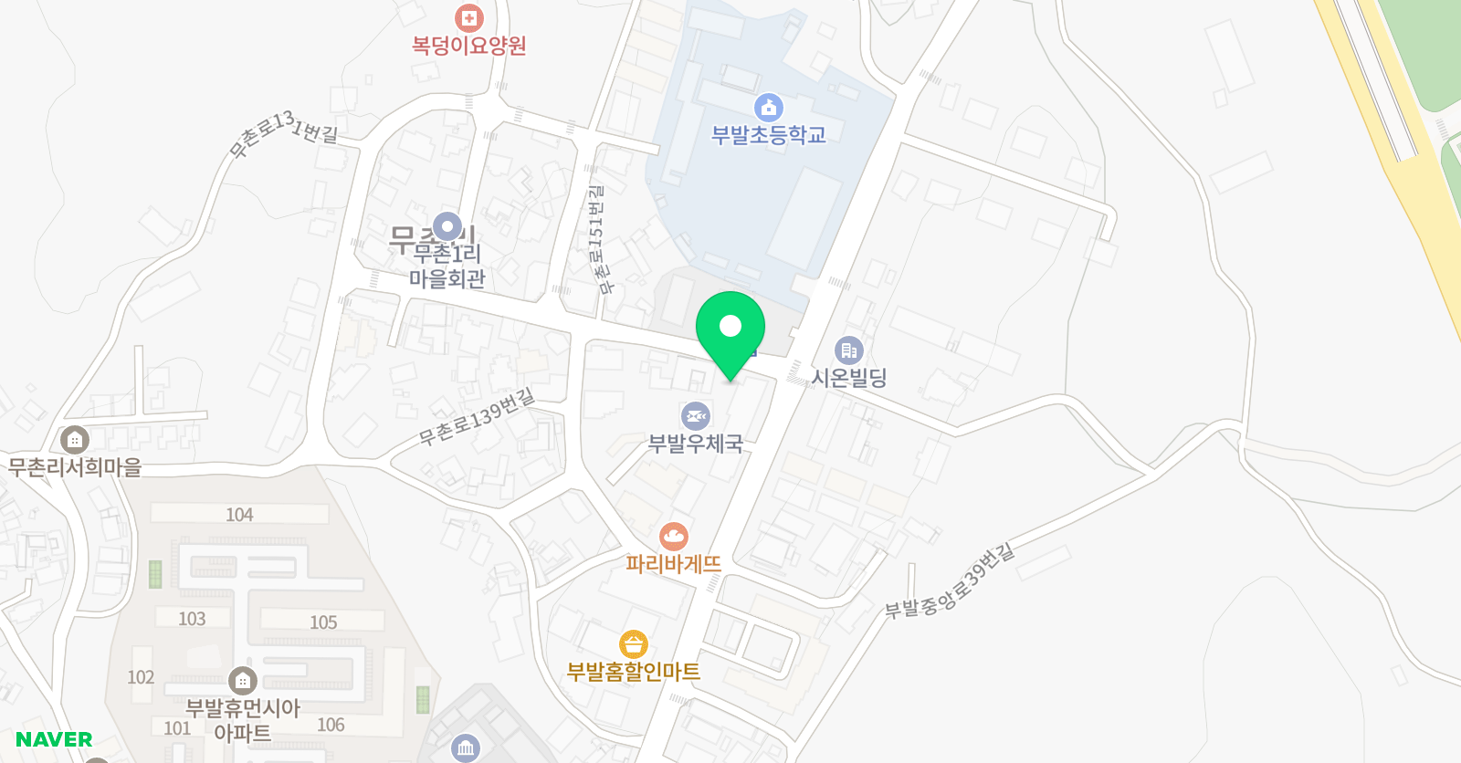 푸르넷 부발푸르넷김쌤 학원 위치