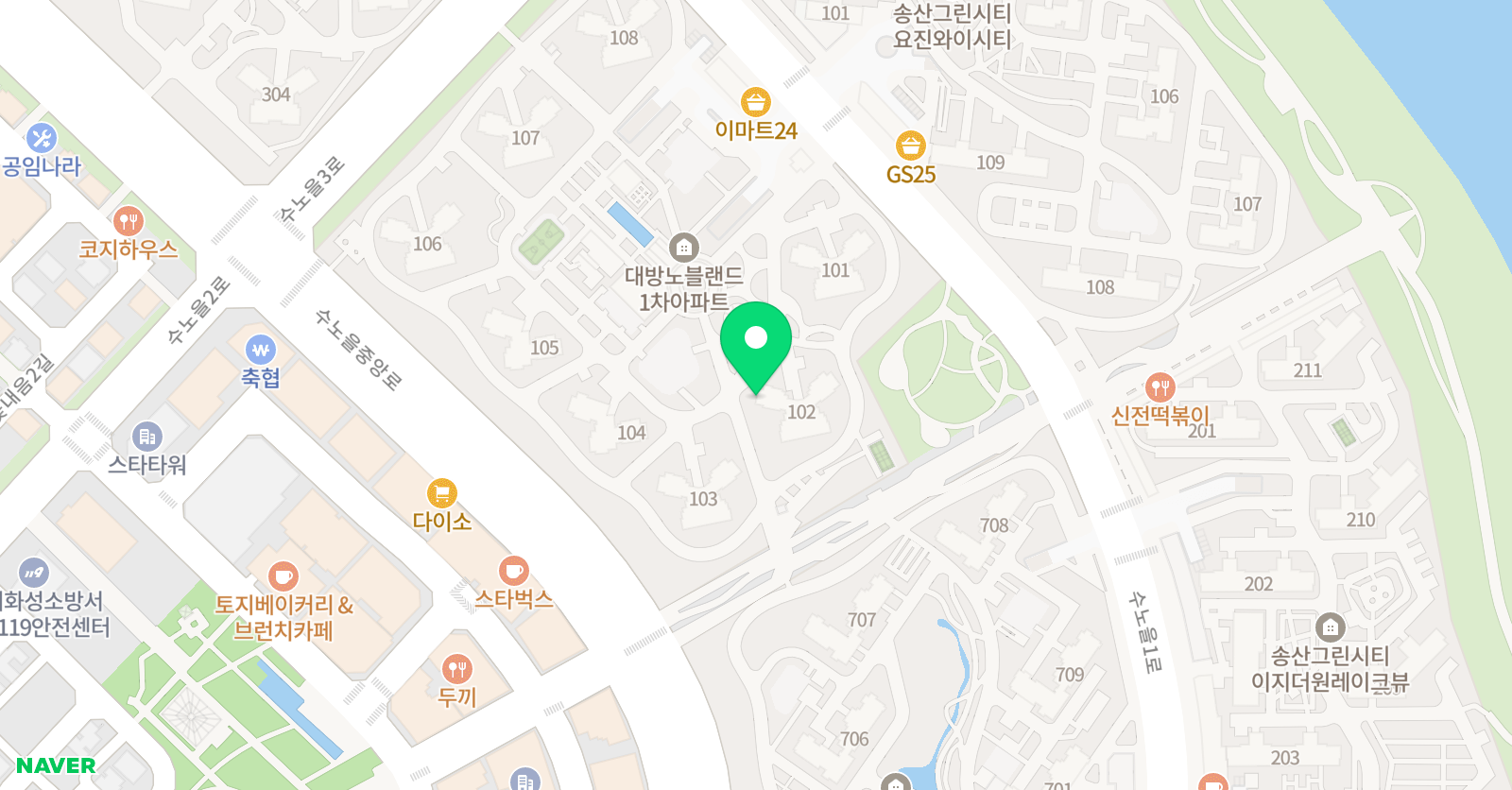 기탄 사고력교실 송산대방점 위치